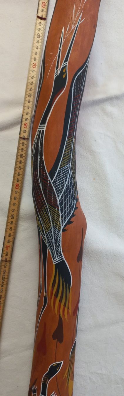 Musikinstrumente: Didgeridoo, Red Cedar mit Jabiru Motiv – Gebraucht aus Oberkirch LU von Renntiger0 2