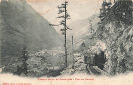 Zermatt (VS) Gornergratbahn Blick auf Zermatt