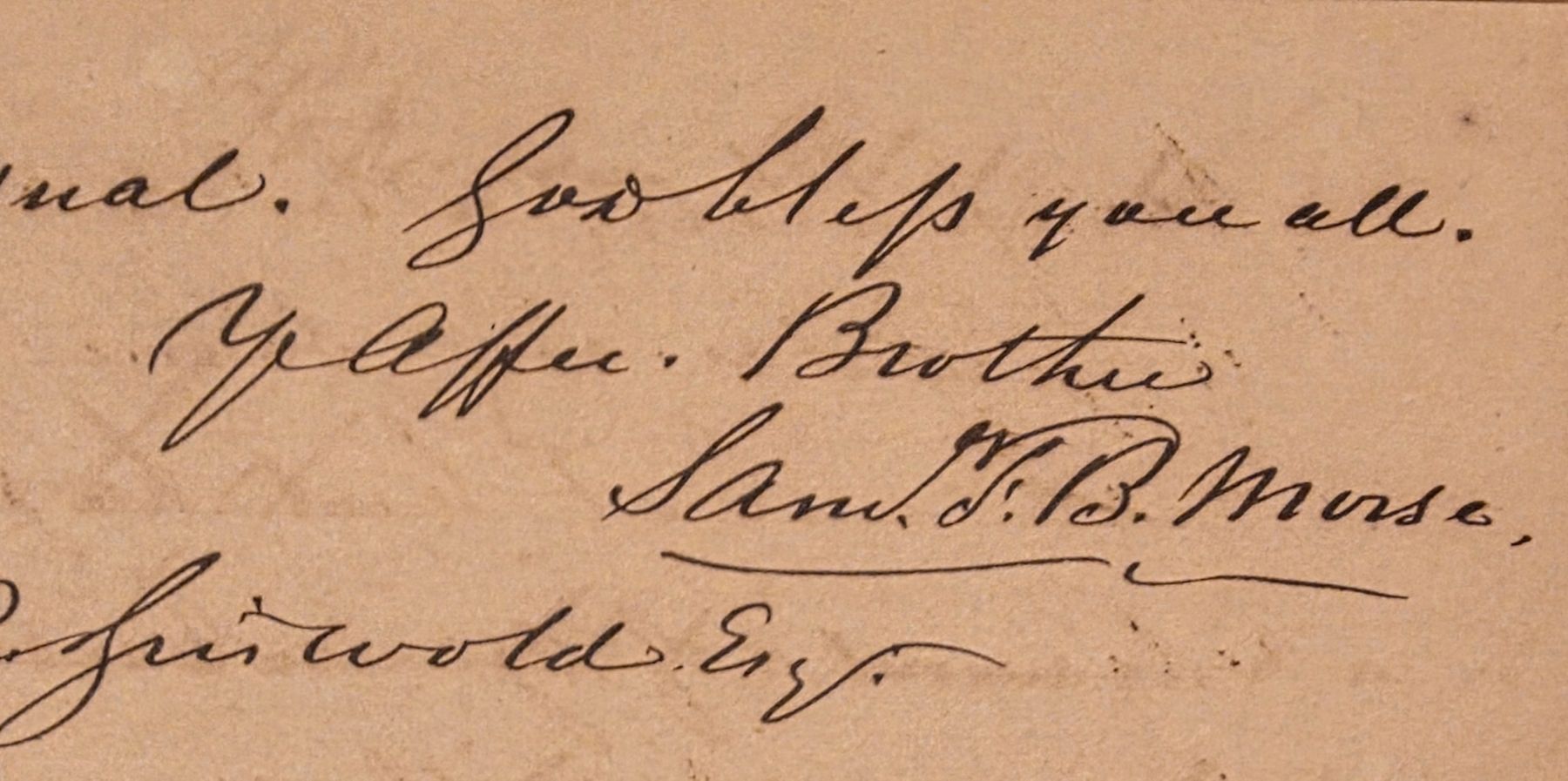 Autogramme: Samuel B. Morse Brief mit Couvert von 1863 – Neu (gemäss Beschreibung) aus Feldbach von gardenmagic 4