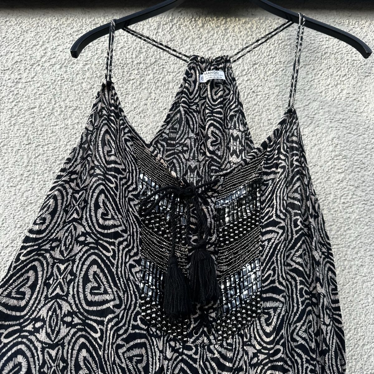 Mango Tute: Sommerlicher Jumpsuit mit Ethno-Muster & Fransen Gr. M – Usato da Zürich venduto da zor_9n5z 7