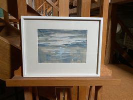 Cadeau vintage aquarelle du Léman de Bernard Clavel