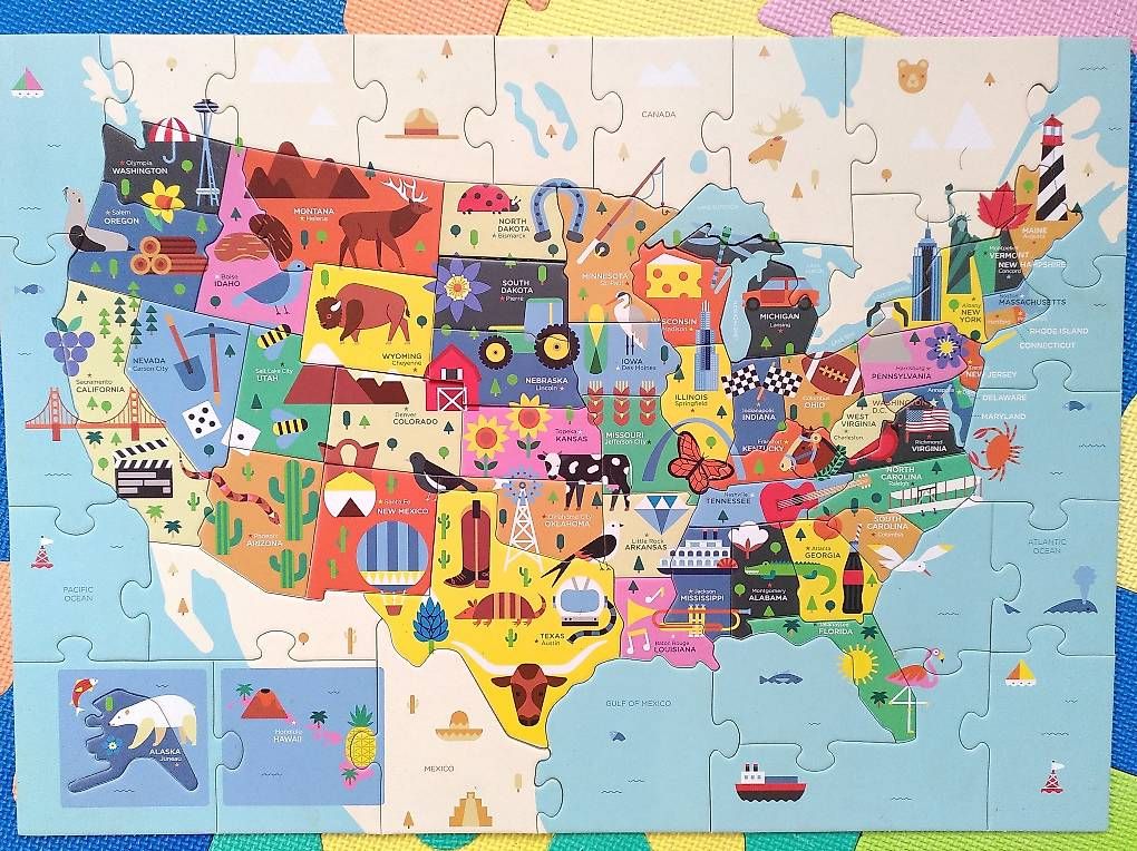 Puzzle: Puzzle Map of the USA – Usato da Sessa venduto da uza_x5jm 1