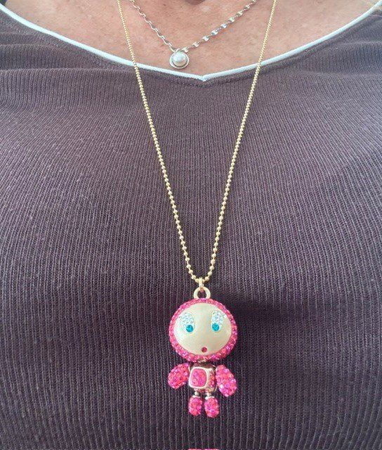 Swarovski Catenine: Swarovski Kette Erika pink – Usato da Würenlingen venduto da Activia 4