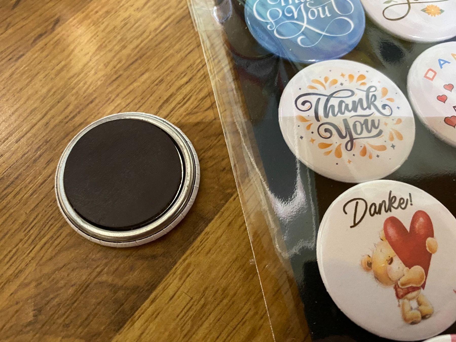 Magnete: Magnet Buttons (Danke) – Neu (gemäss Beschreibung) aus Basel von FatCatPacksTheRatt 1
