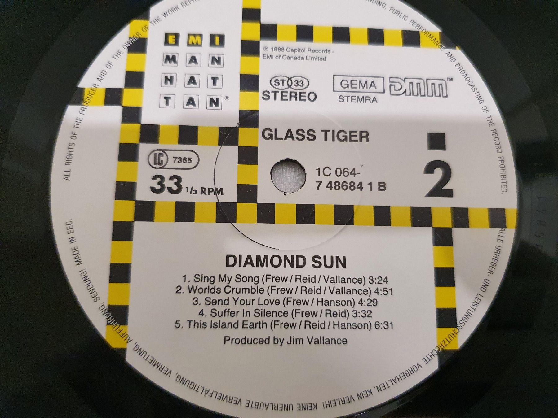 Dischi in vinile: Glass Tiger – Diamond Sun – Usato da Uster venduto da Vinyl-Leidenschaft 7