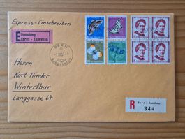CH-Express Brief mit ET-STempel 1.12.1951 PJ gem.Bilder
