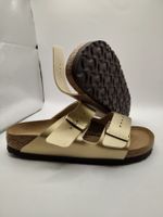 Birkenstock - Arizona Birko-Flor Narrow - Gold Gr. 37