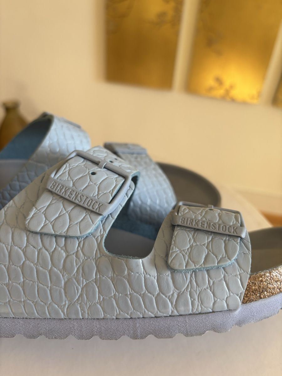 Birkenstock Chaussures femmes: Birkenstock Arizona 40 hellblau – D'occasion à Zürich par charlotte1971 3