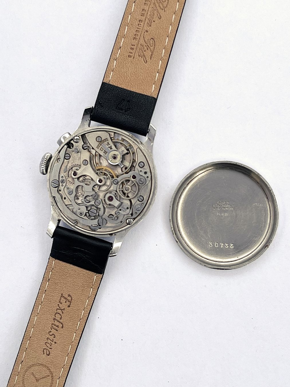 Tag Heuer Orologi: Heuer Chronograph, Ref. 2403, single-pusher, Vintage – Usato da Zürich venduto da Gemperle 6