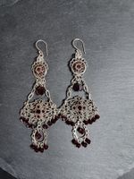 Pendants d'oreilles laiton/Argent Jacqueline SINGH Paris