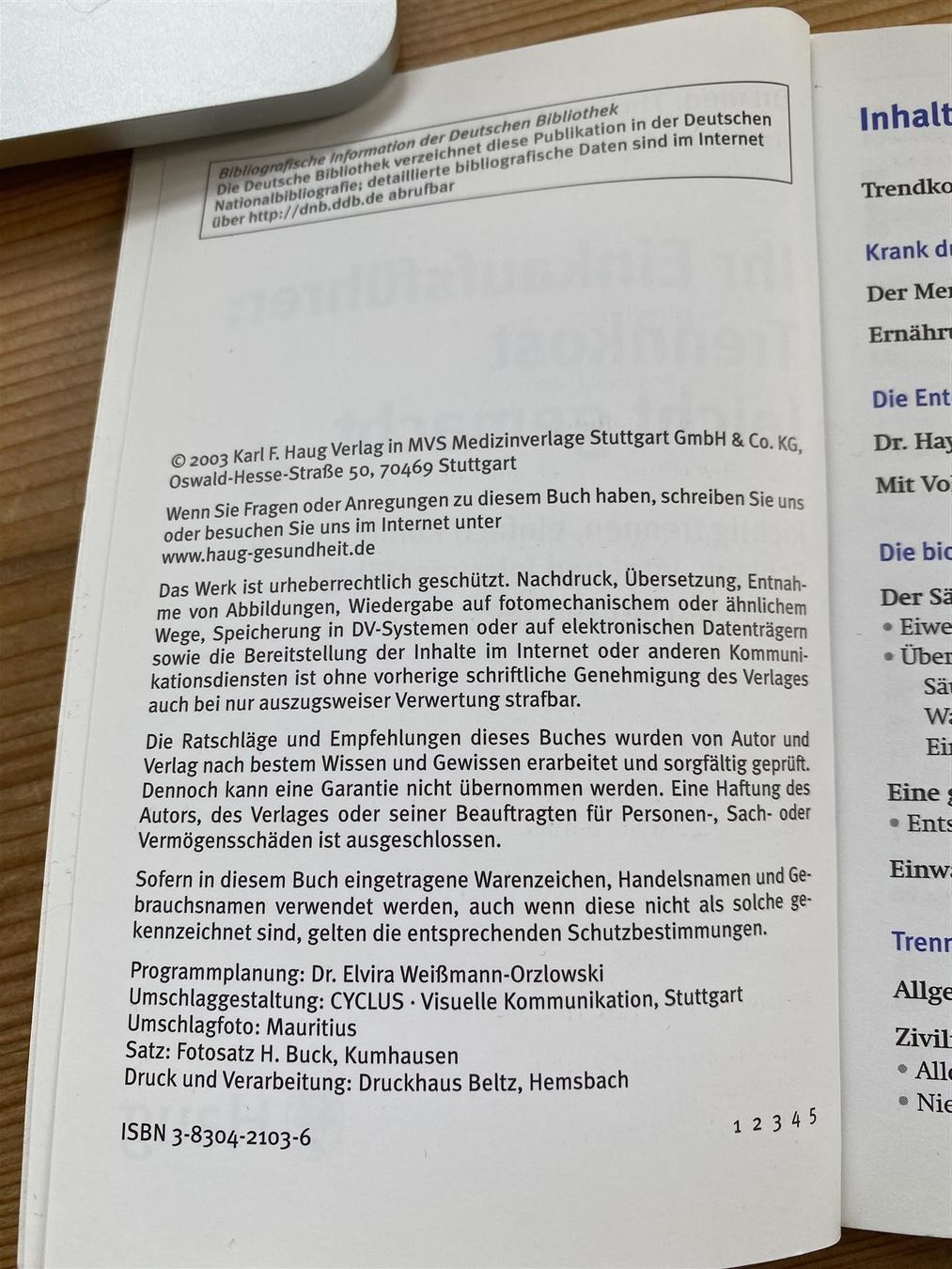 Libri: Buch: Ihr Einkaufsführer: Trennkost – Usato da St.Gallen venduto da kingsamas 3