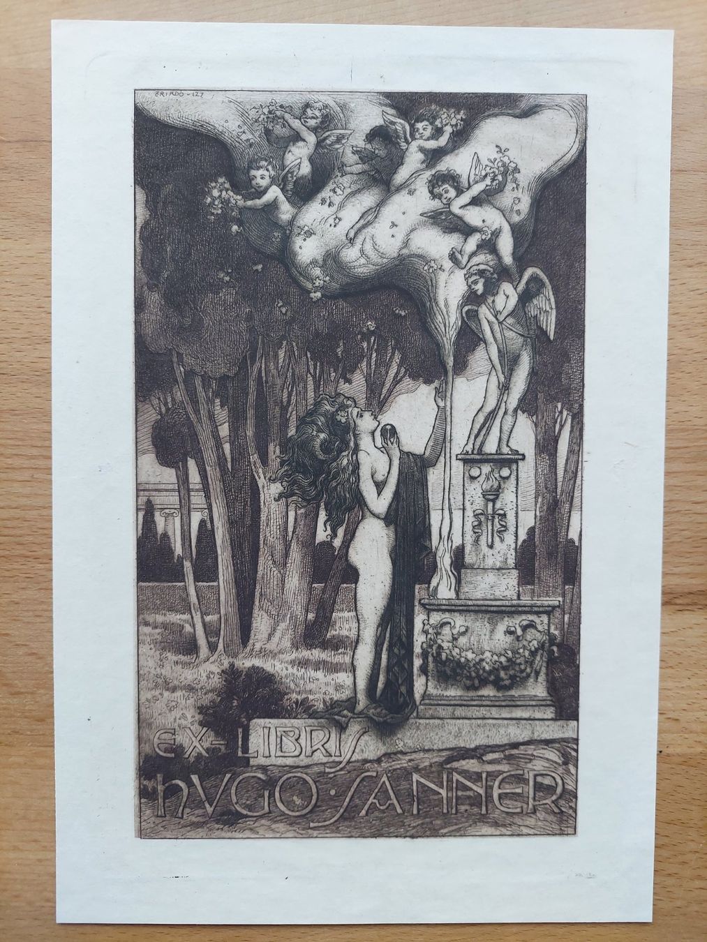 Dipinti: Exlibris Jose Triado - Original Radierung – Usato da Obfelden venduto da Exlibris-Art