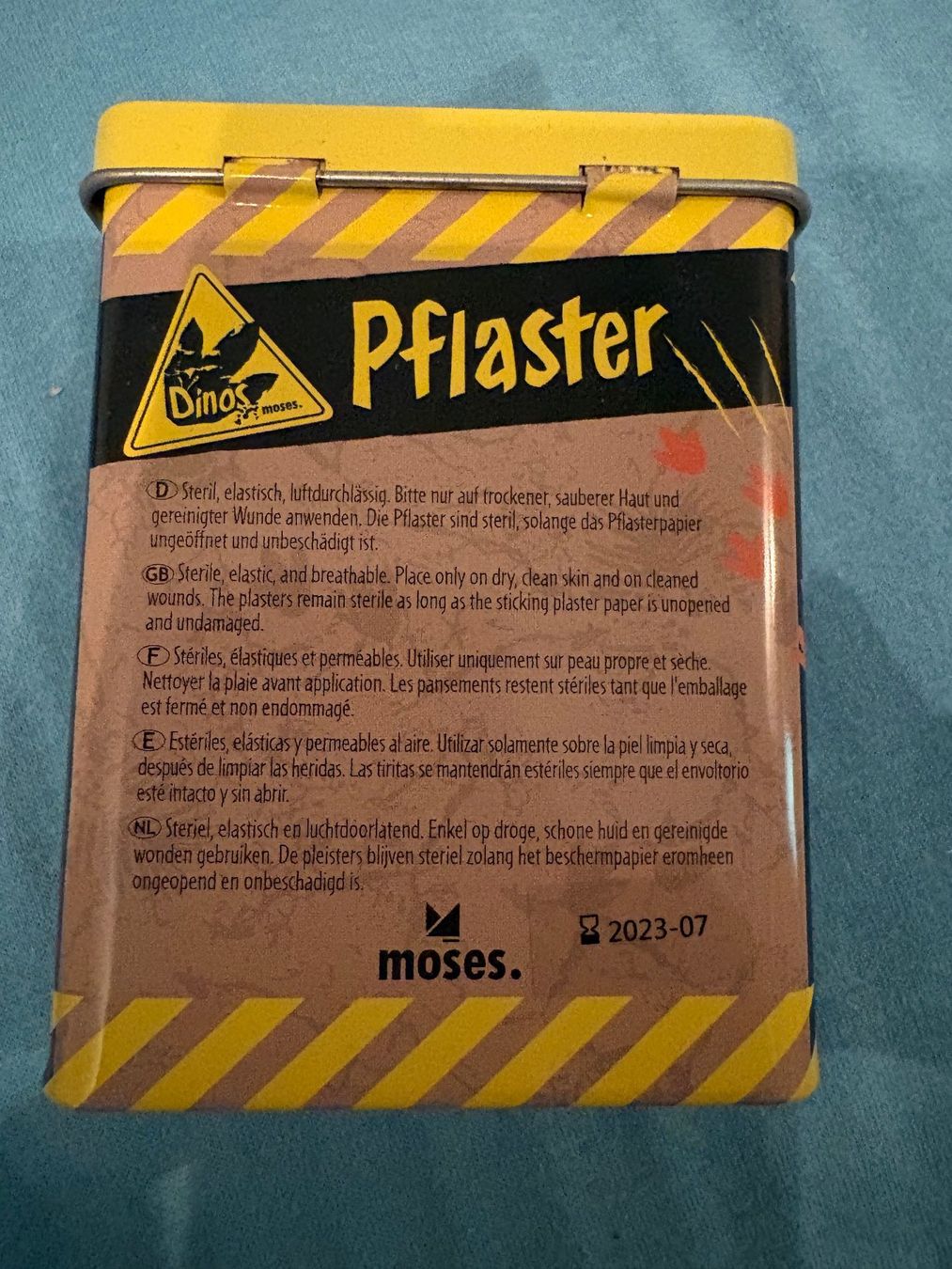 Kit di pronto soccorso: Pflaster-Dose Dinos mit Pflaster Moses – Nuovo (secondo la descrizione) da Richterswil venduto da irenemiz 1