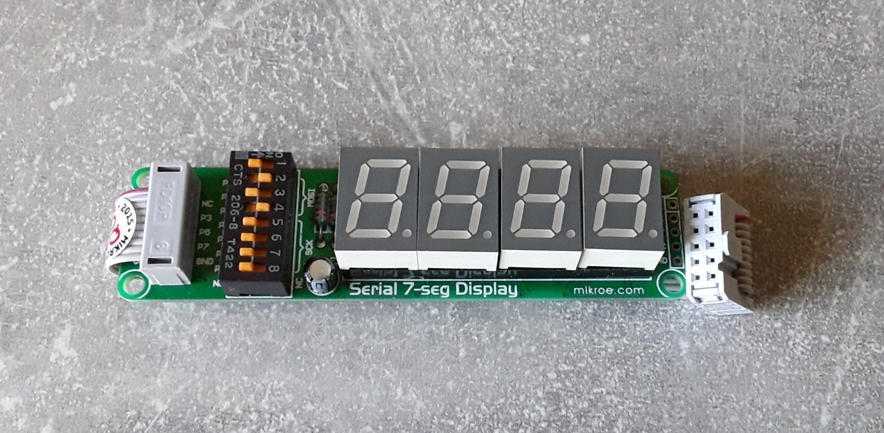 Kickboard: Serial 7 segments Display Board – Nuovo e nell'imballaggio originale da Courgenay venduto da Romano-Athletics