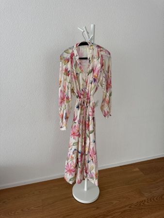 H&M Hemdblusenkleid mit Blumenprint, M
