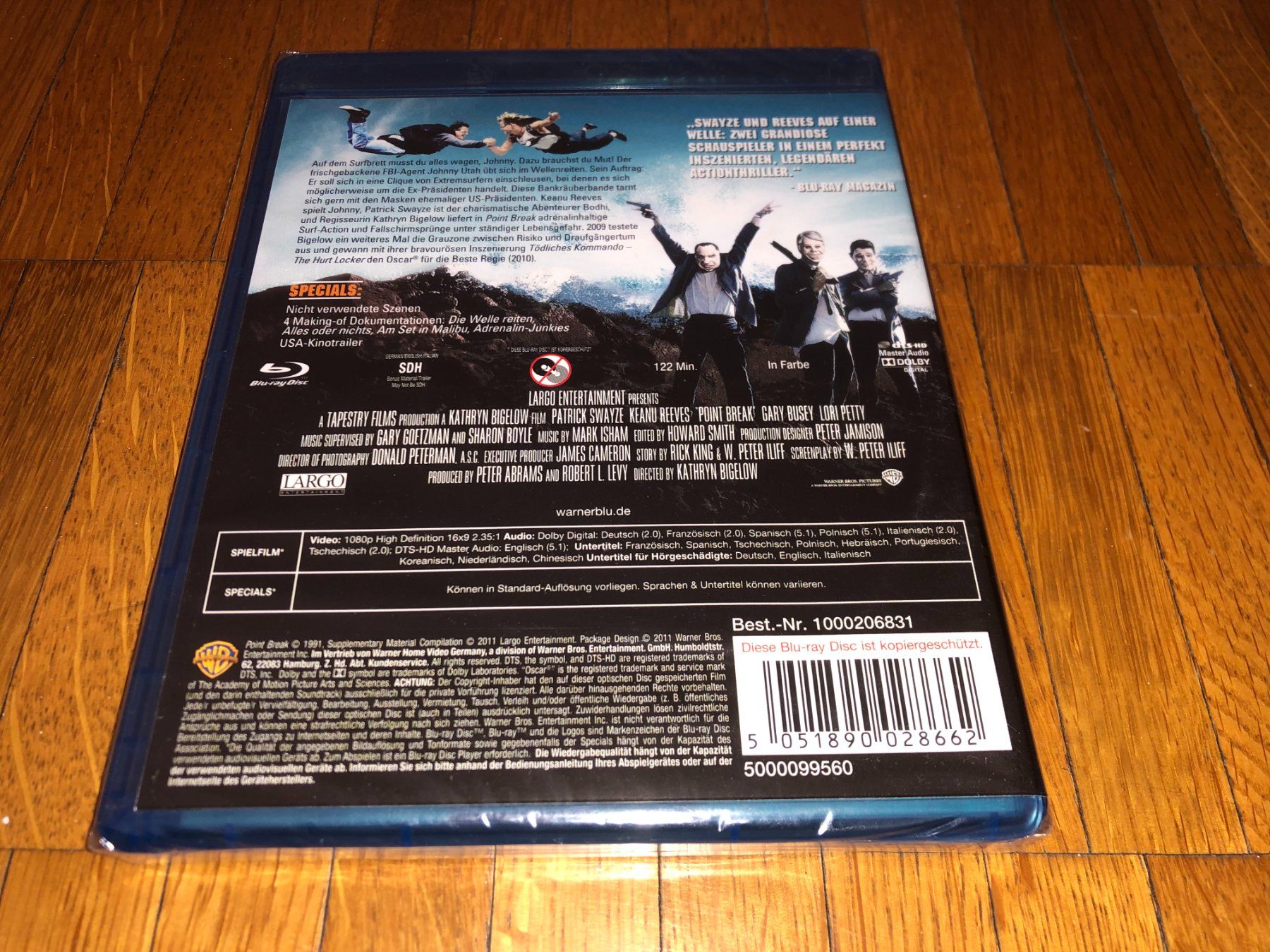 Alle DVDs: Point Break - Gefährliche Brandung - BLU-RAY - UNCUT – Neu und originalverpackt aus Basel von havsok 1