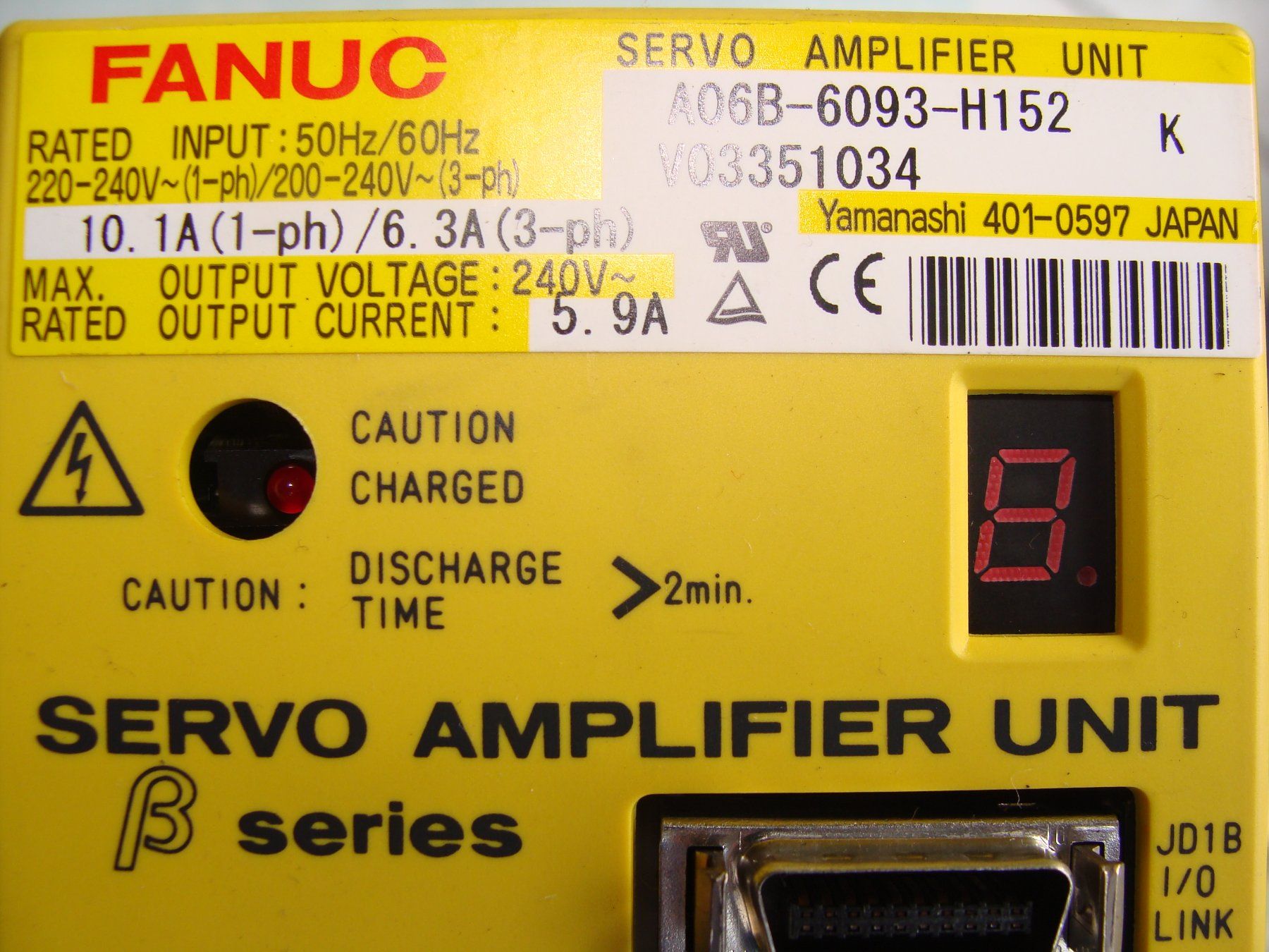 Fanuc Componenti elettronici: Fanuc servo amplifier – Usato da cortébert venduto da Dingofilou 1
