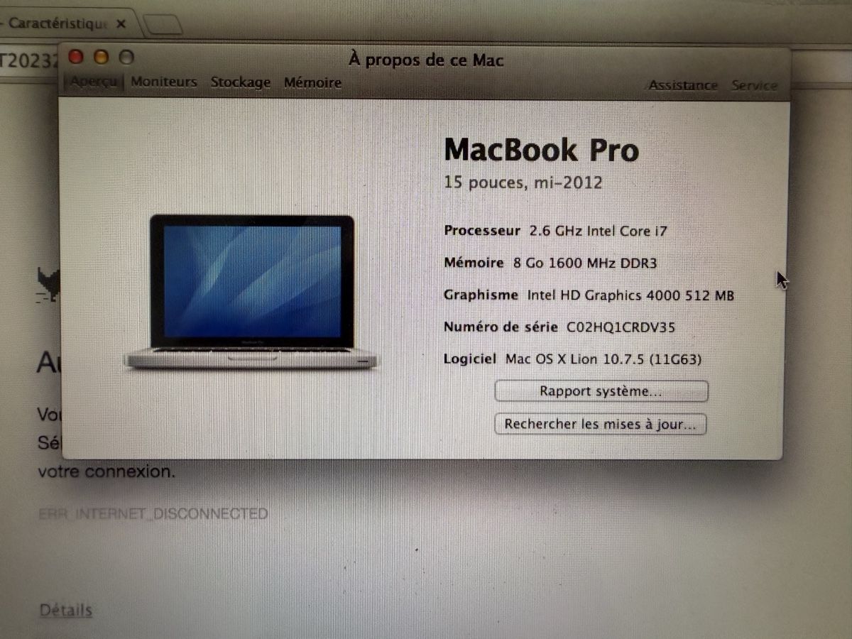 Apple Notebook: MacBook Pro 15" 2012 2.6 GHz Intel Core i7 8 Go RAM ab 1.- – Usato da Zürich venduto da xf_anime 4