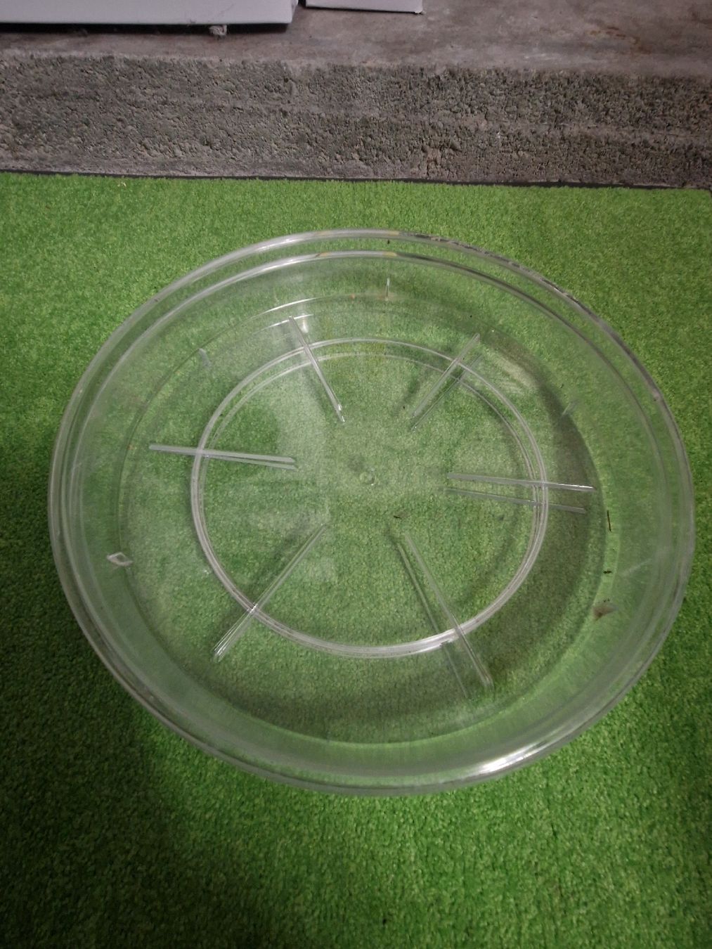 Sottobicchieri: 2x transparente Pflanzuntersetzer, Ø 40cm – Usato da Weggis venduto da Oswadan 1