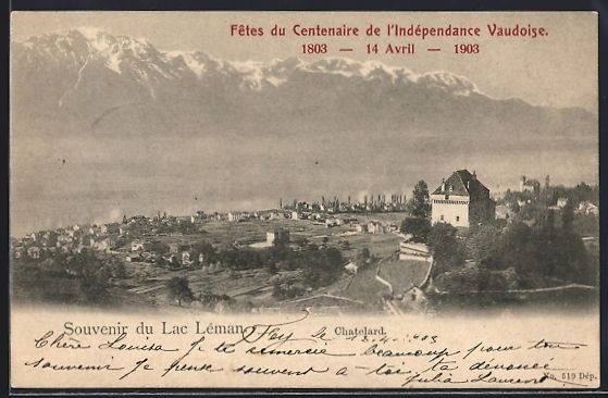 Cartes postales: Montreux, Chateau de Chatelard, Fêtes d – D'occasion à Berlin par bartko-reher