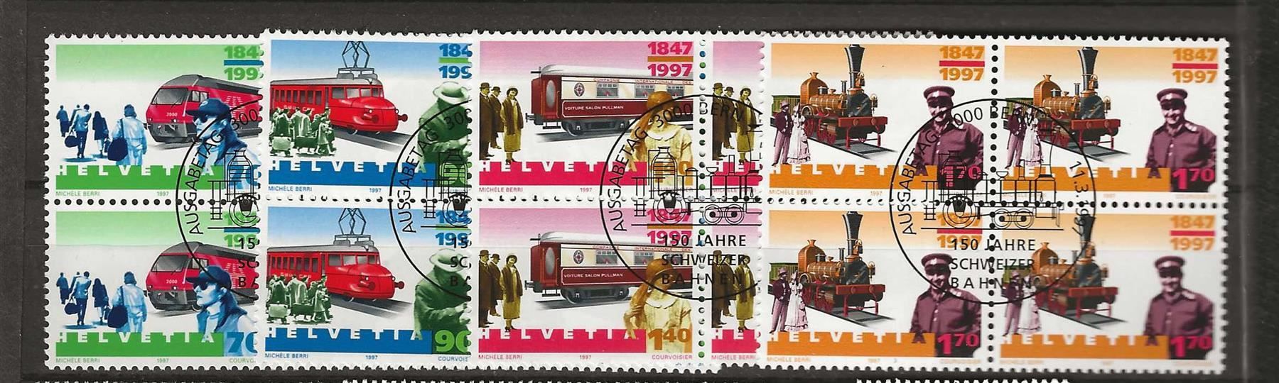 Tutti i francobolli: B0909 - 150 ans CFF B4 1er jour – Usato da Trélex venduto da Phil_Albert