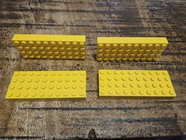 lego 6212 lot de 4 pièces Yellow Brick 4 x 10
