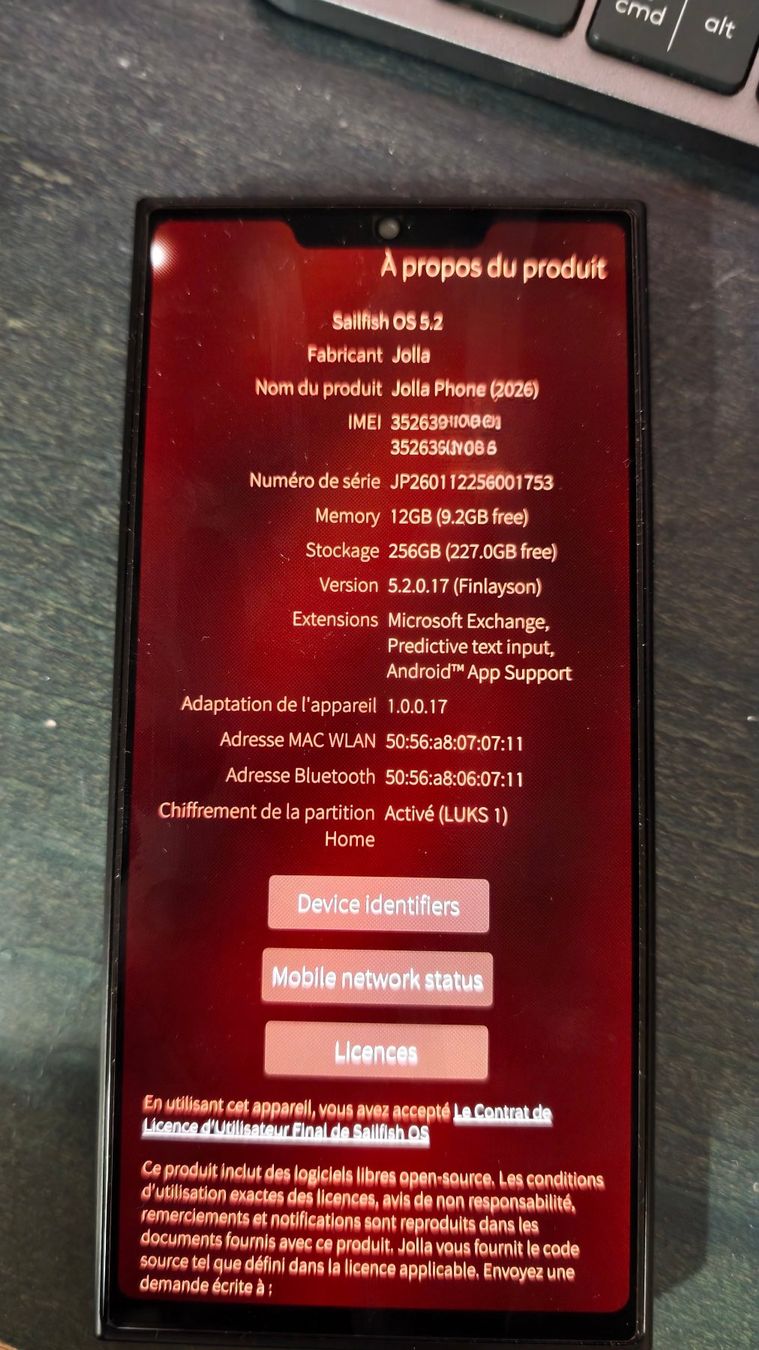 Telefoni cellulari / Smartphones: Jolla 2026 Linux smartphone 256GB & 12GB – Usato da Valeyres-sous-Montagny venduto da Xziizx 1