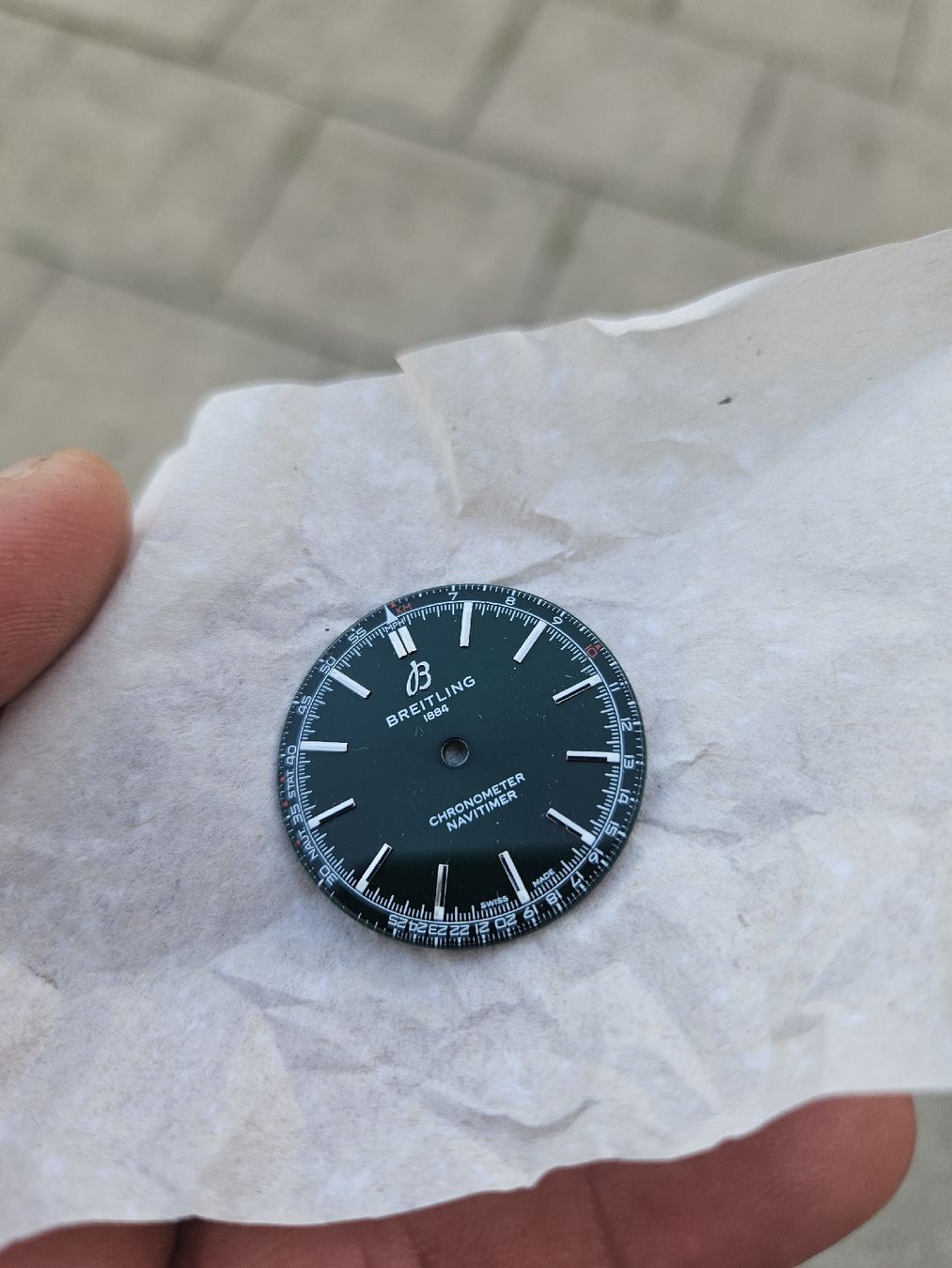 Breitling Uhren: Breitling Navitimer Zifferblatt Grün  – Gebraucht aus Rickenbach b. Wil von nic_8ljr