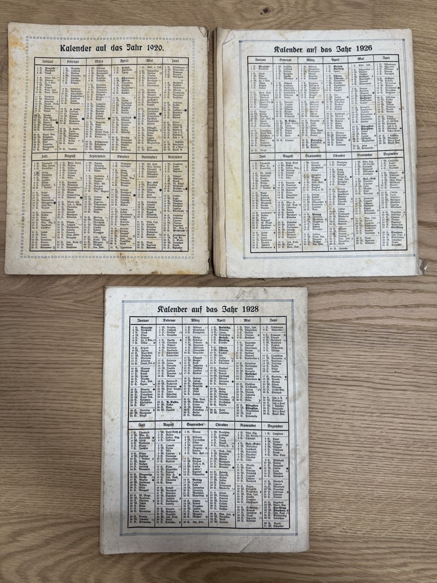 Riviste & Magazine: Schweizer Hausfreund Kalender 1920 / 1926 / 1928 – Usato da Opfikon venduto da BananaGio01 1