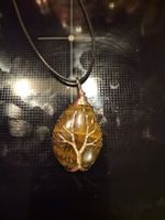 collier arbre tressé doré