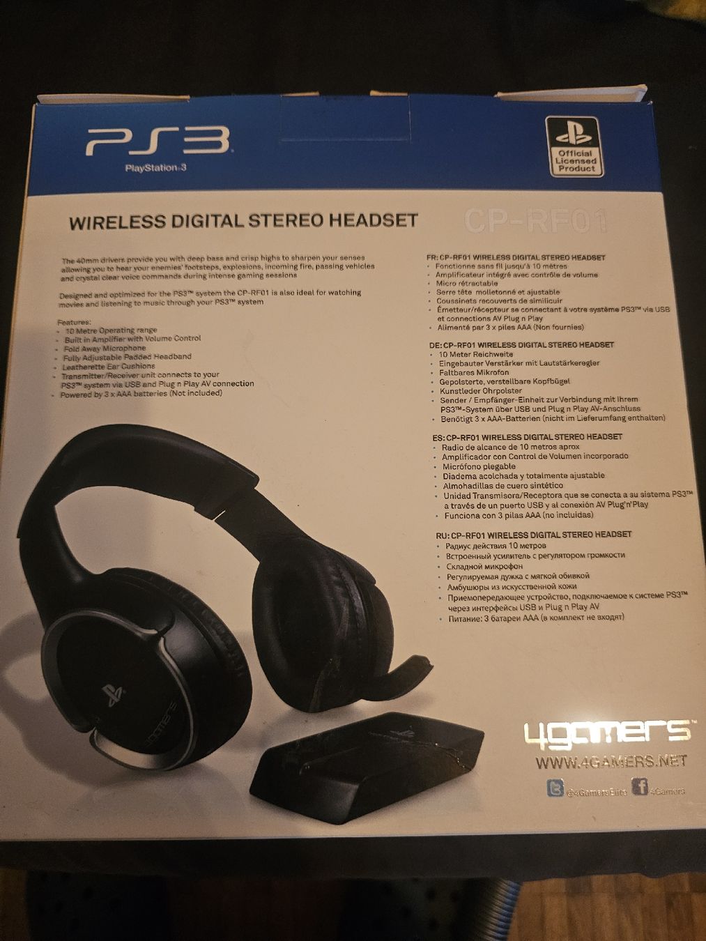 Cuffie: PS3 4Gamers CP-RF01 Wireless Stereo Headset- nicht Gebraucht – Nuovo (secondo la descrizione) da Frauenfeld venduto da LosterCH 1