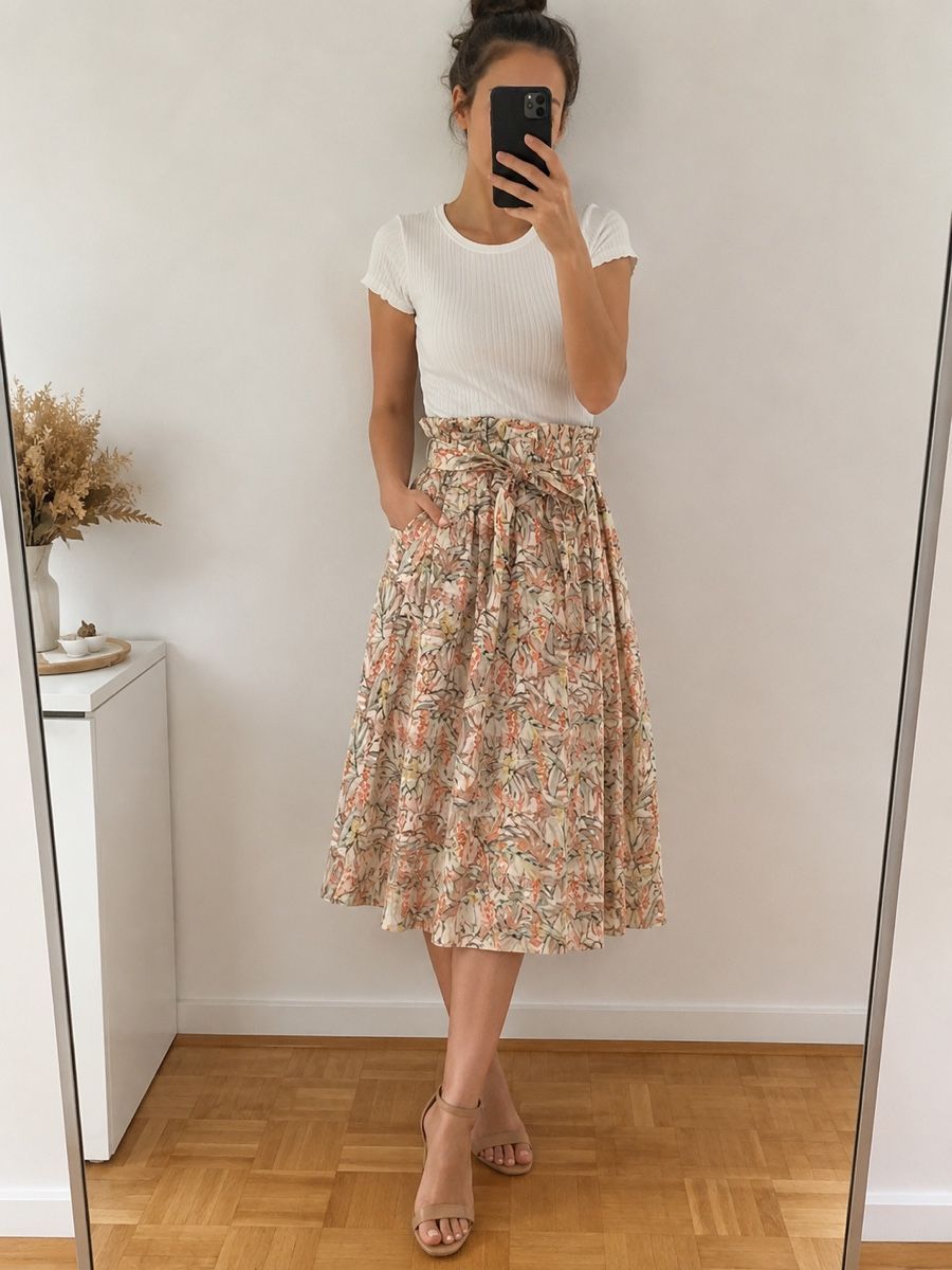 H&M Gonne: H&M Rock – 100 % Baumwolle/S – Usato da Aarberg venduto da lep_qc92