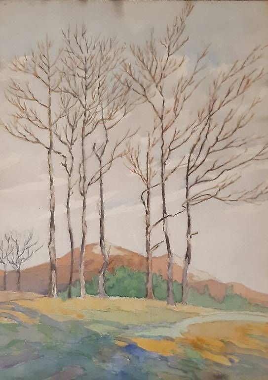 Dipinti: Aquarell Bäume in Landschaft – Usato da Schaan venduto da jud_59jg 1