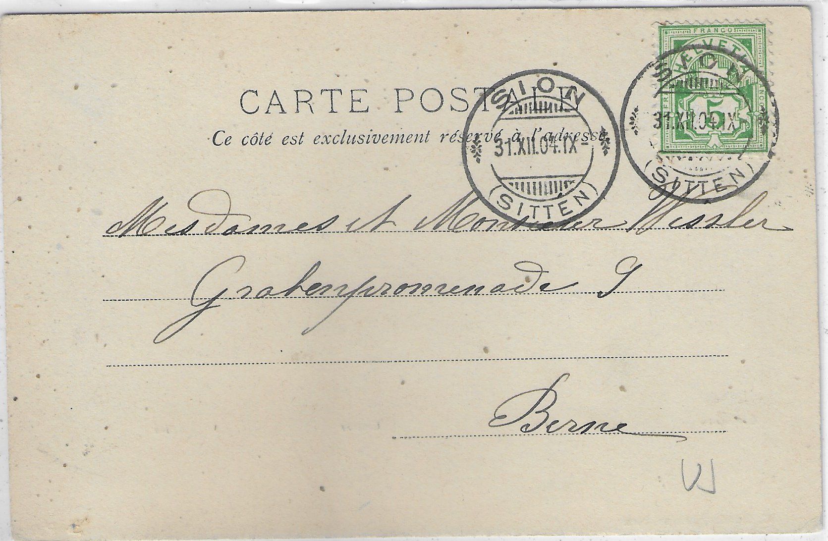 Cartoline postali: 1905 Sion - Jahreszahl - Multiview – Usato da Ettingen venduto da Kartenplanet 1