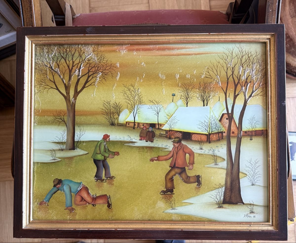 Gemälde: Peinture naïve de Dragotin Mikec  – Gebraucht aus Clarens von Gabi0062