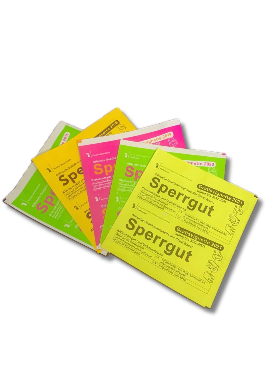 Vignette autostradali: Sperrgutvignetten 5er-Set – Usato da Basel venduto da Budas