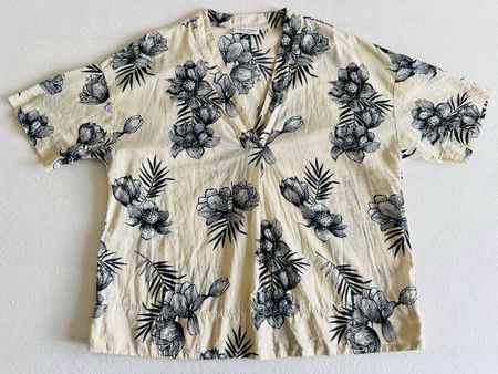 Marc O'Polo Bluse, Gr. 36 - Lockere Passform, tolles Muster