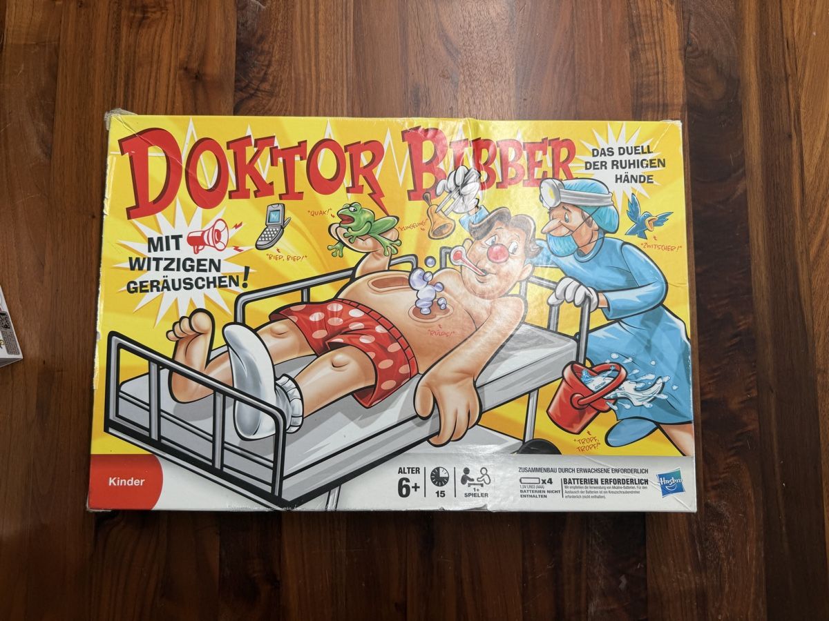 Hasbro Giochi: Doktor Bibber Brettspiel mit lustigen Geräuschen Kinder – Usato da Dübendorf venduto da mimamedusa