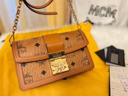 MCM Crossbody Bag Cognac – neuwertig mit Quittung