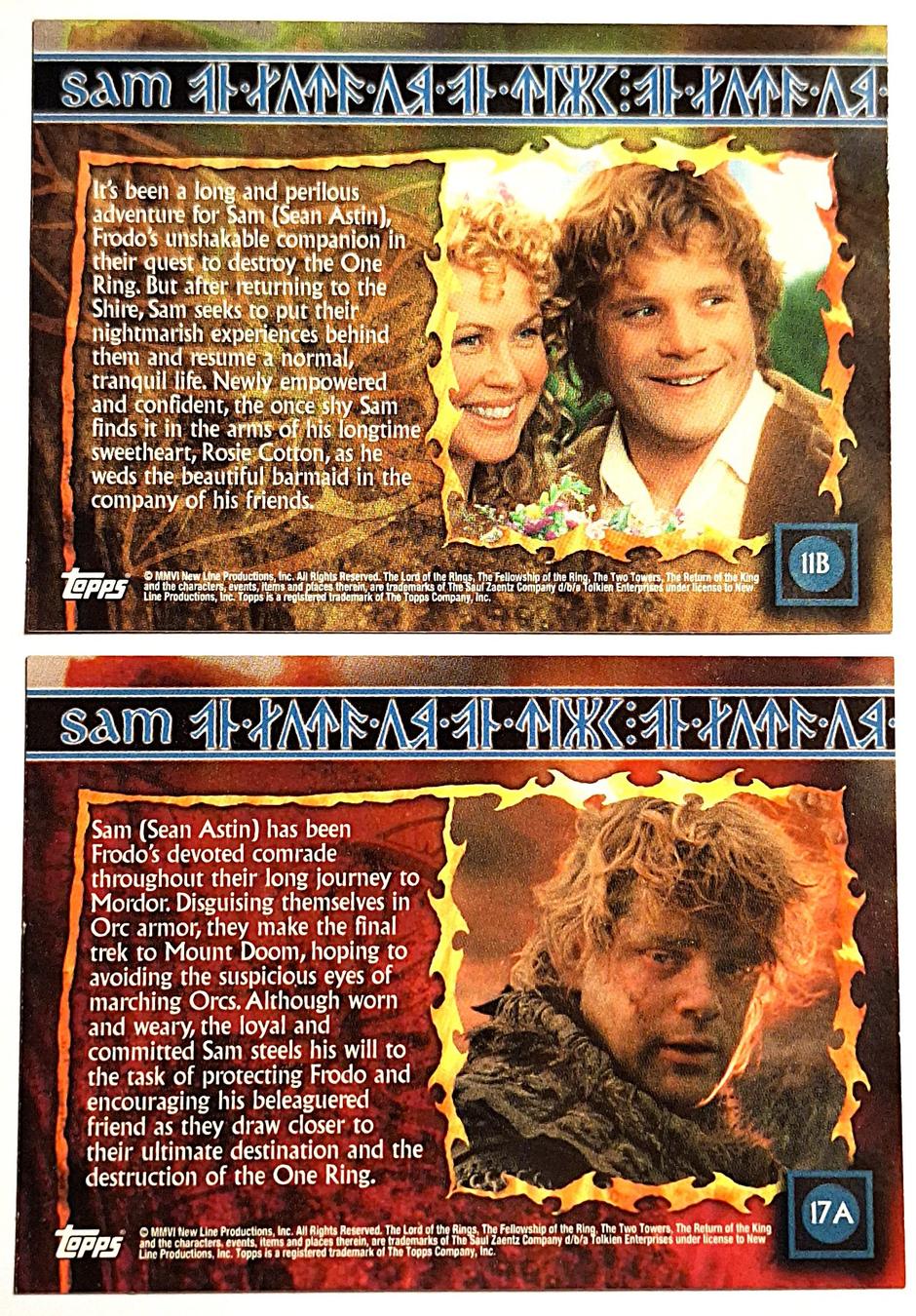 Herr der Ringe Sam Sammelkarten Set! Rarität! (Neu (gemäss Beschreibung ...