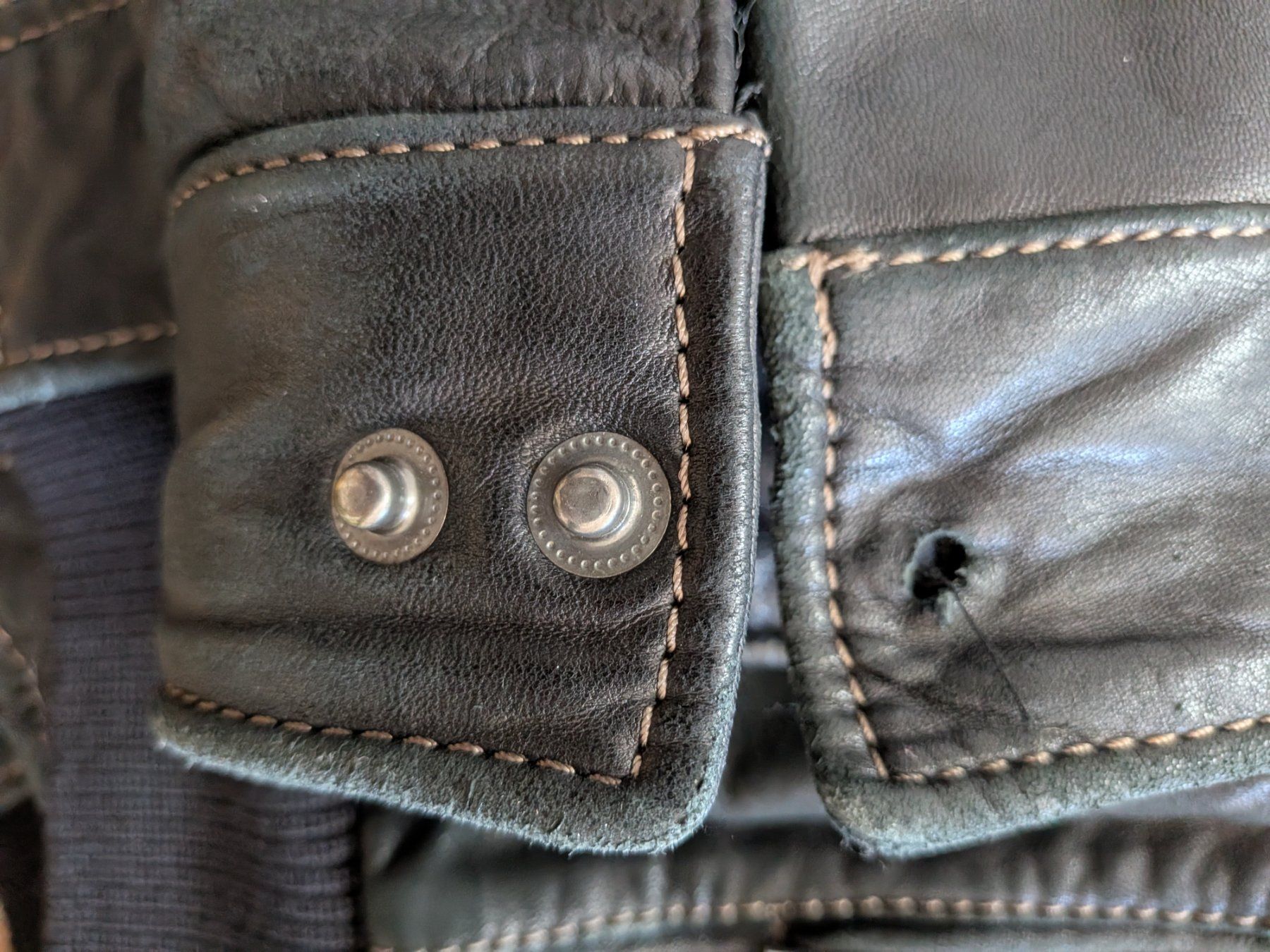 Jacken: Top Trapper Lederjacke, Grösse L, gebraucht, Winter 50 – Gebraucht aus Worblaufen von Beee75 3