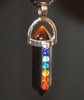 Halskette D-908 – Säule Tigerauge 7 Chakra