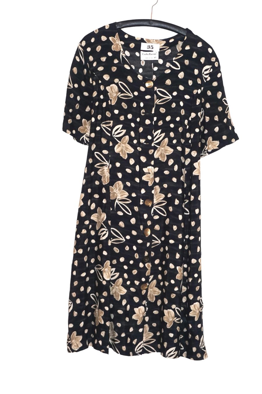 Vestiti: Kurzarm Sommerkleid Blumenmuster  100 % Viskose – Usato da Horw venduto da fio_9n92
