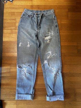 Teddy's Jeans Gr. 34 100% Baumwolle Used Look