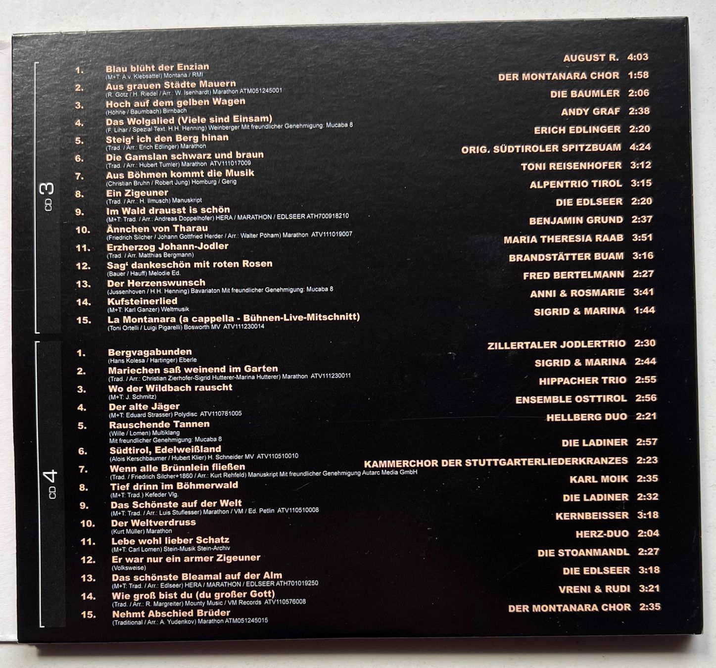 CD: Die 60 grössten Volkslieder (Box mit 4 CDs) – Usato da Näfels venduto da rottabi 3