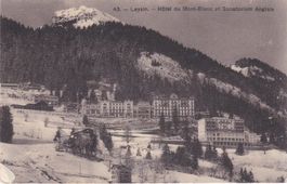 Vintage Ansichtskarte Leysin, Hotel Mont-Blanc,1911