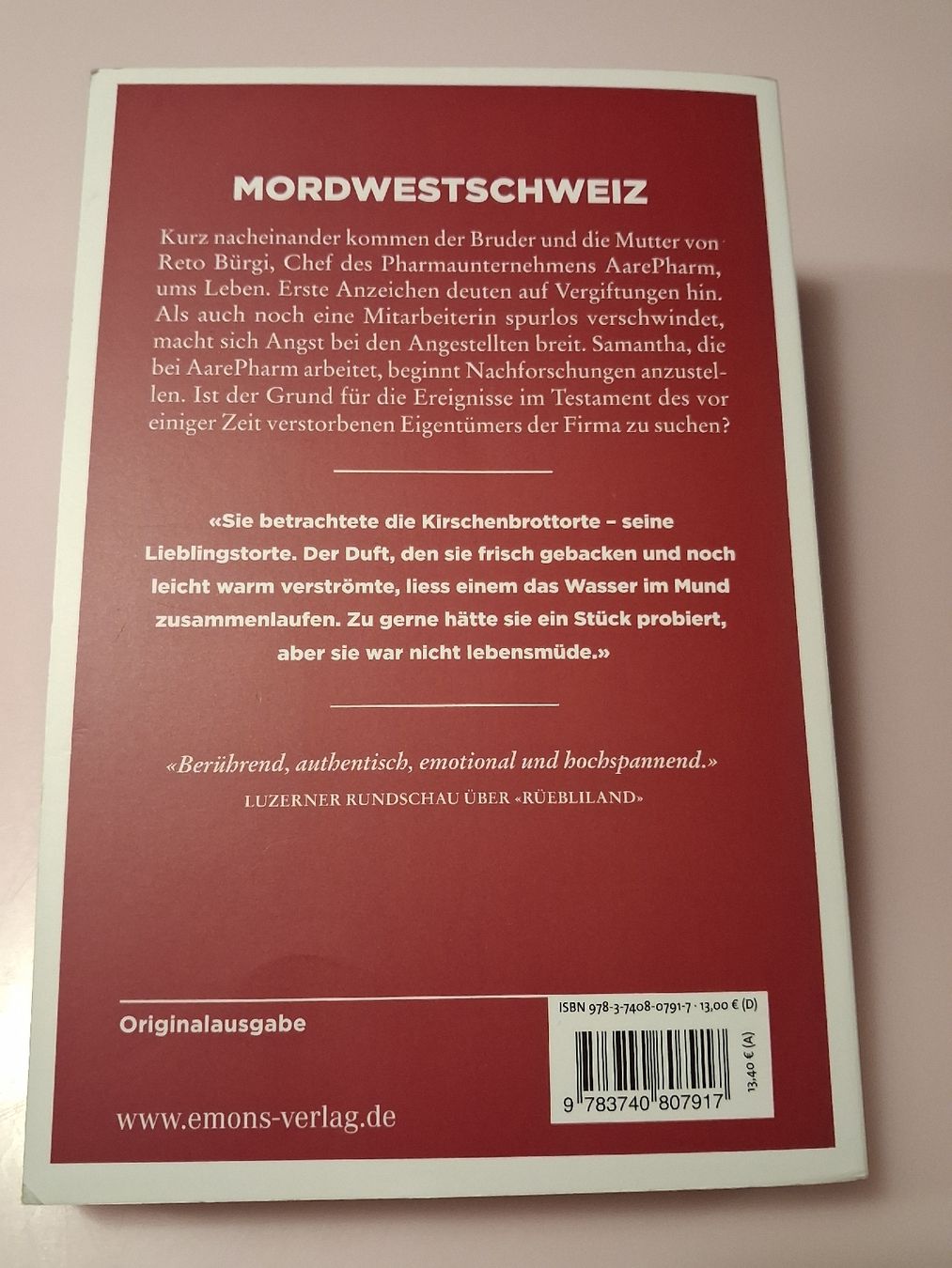 Libri: Kriminalroman Chriesimord von Ina Haller – Usato da Derendingen venduto da Auranti 1
