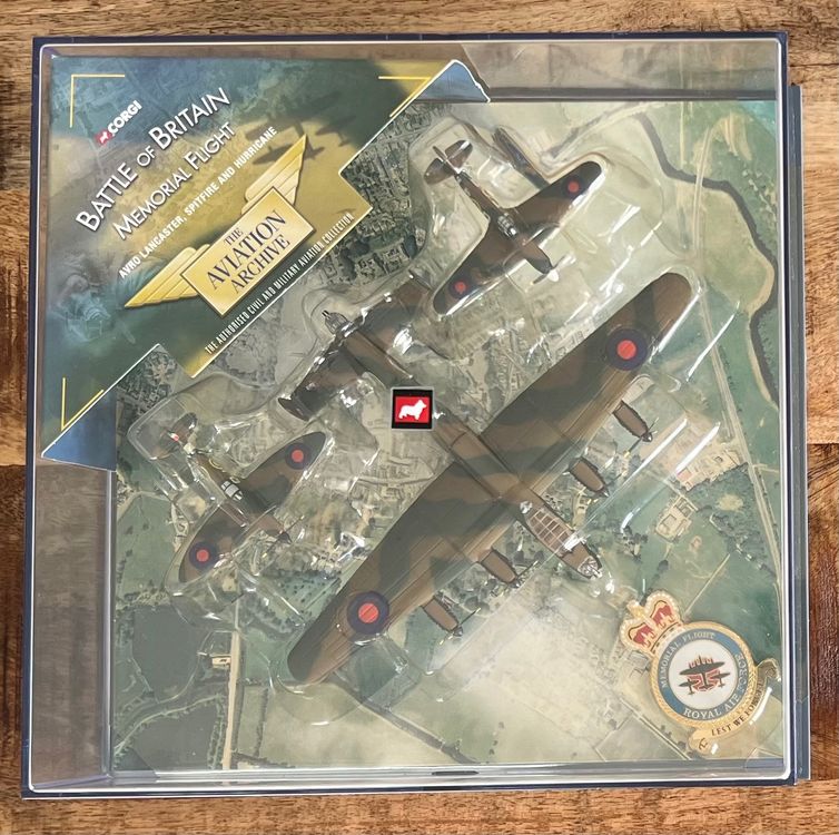Corgi Aviation 1:72 Lancaster, Spitfire, Hurricane 59 (Neu (gemäss