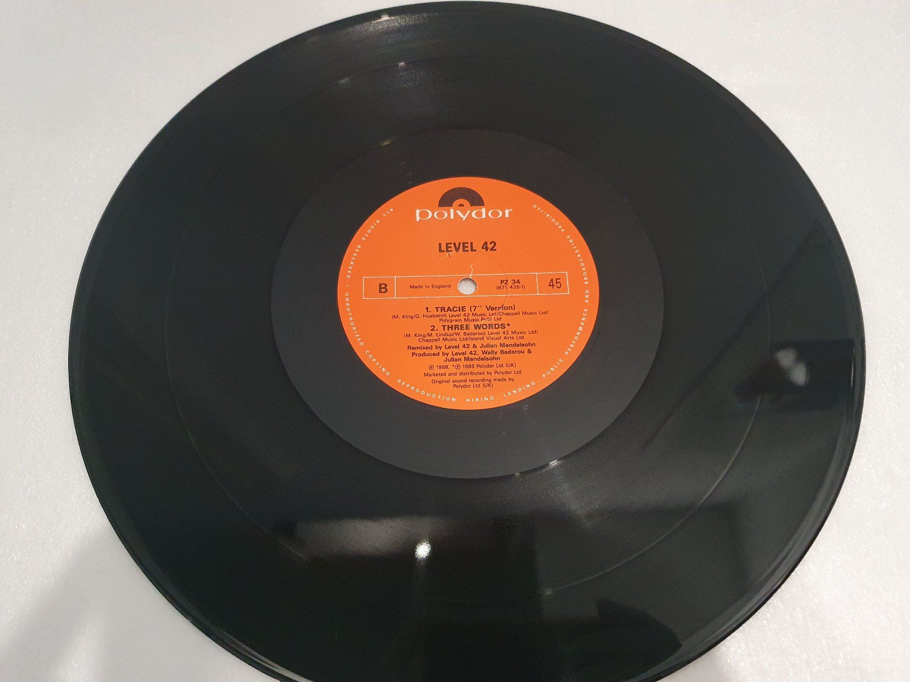Schallplatten: Level 42 – Tracie (Single, Synth-pop) – Gebraucht aus Uster von Vinyl-Leidenschaft 6