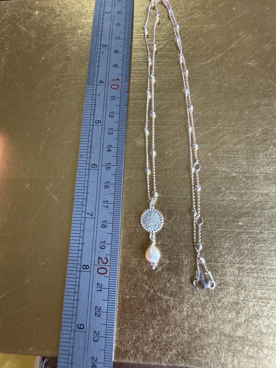 Catenine: Wunderschöne 925 Silber Halskette mit Perle – Nuovo e nell'imballaggio originale da Maienfeld venduto da Cmicky 4